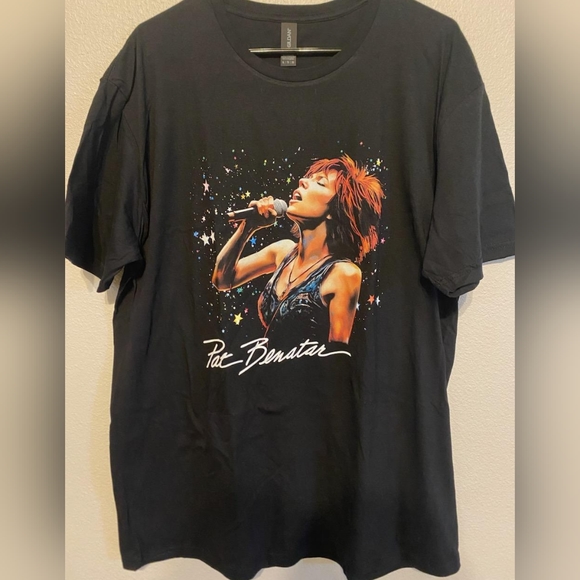 T-shirt Pat Benatar Signature - Noir - Taille Du S Au 5XL (Personnalisable)